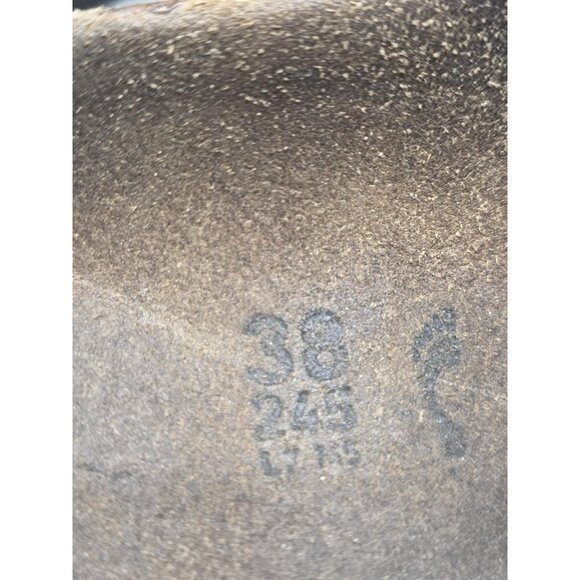 Birkenstock Arizona Sandals Womens Size 7 Black Two Strap Cork Footbed EU 38 - Picture 8 of 11